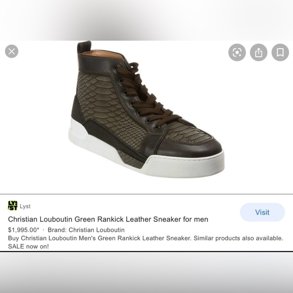 CHRISTIAN LOUBOUTIN
Crocodile Louis Flat Sneak..
